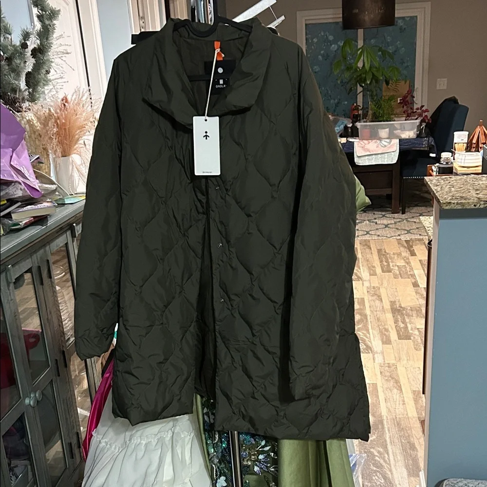 Oversized Quilted Lightweight Down Puffer Jacket - Picture 6 of 8